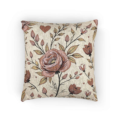 Coussin tissé Rose Vintage | Coussin tapisserie floral, Décor cottagecore
