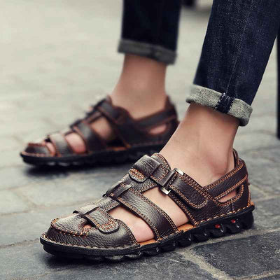 Sandales Baotou pour hommes, antidérapantes, pour la plage