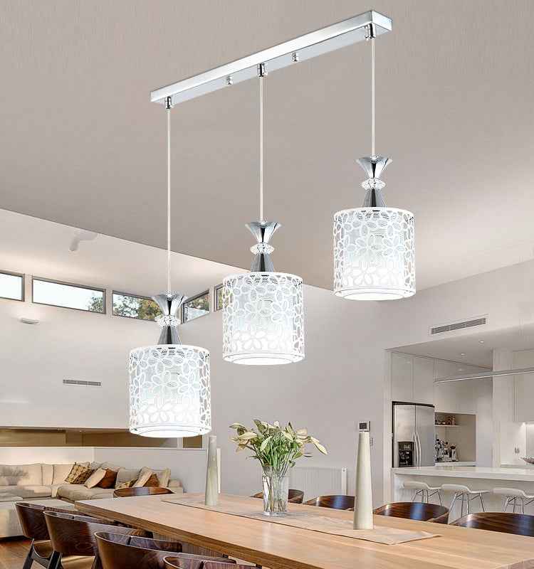 Suspension luminaire moderne et minimaliste de style nordique à une tête pour la salle à manger