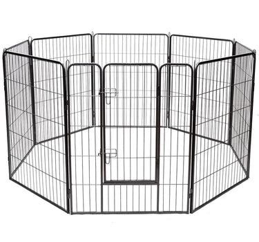 8 Metal Panel Heavy Duty Pet Playpen Dog Fence with Door-40 Inch
