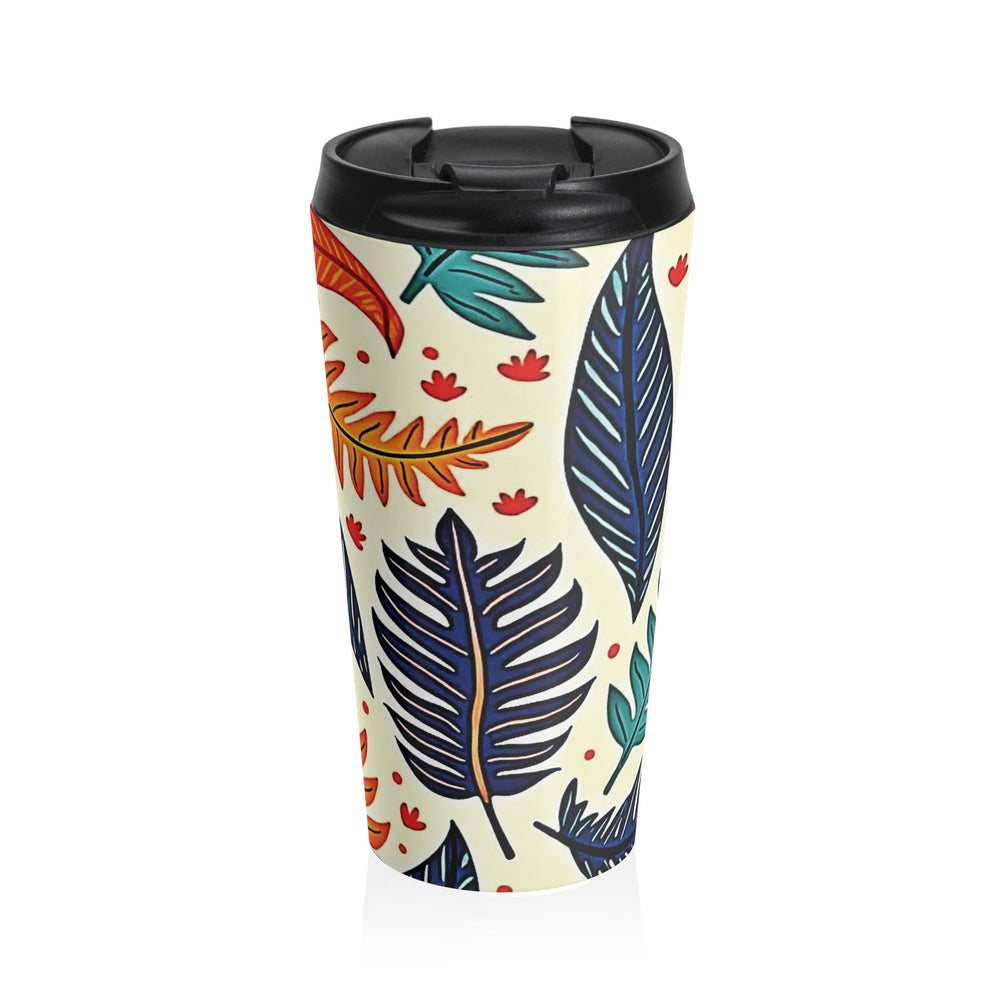 Colorful Tropical Leaves travel mug | Stainless Steel Tumbler