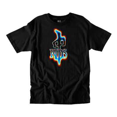 Red Dragon 'OG Blue Glow Logo' Tee - Black