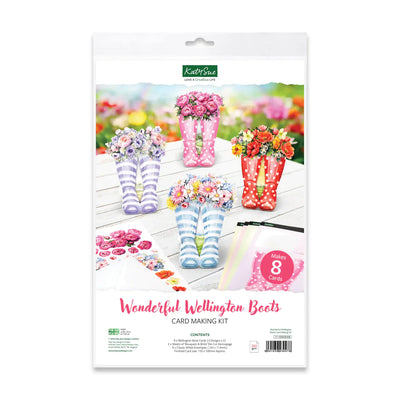 Magnifiques bottes Wellington, trousse de fabrication de cartes
