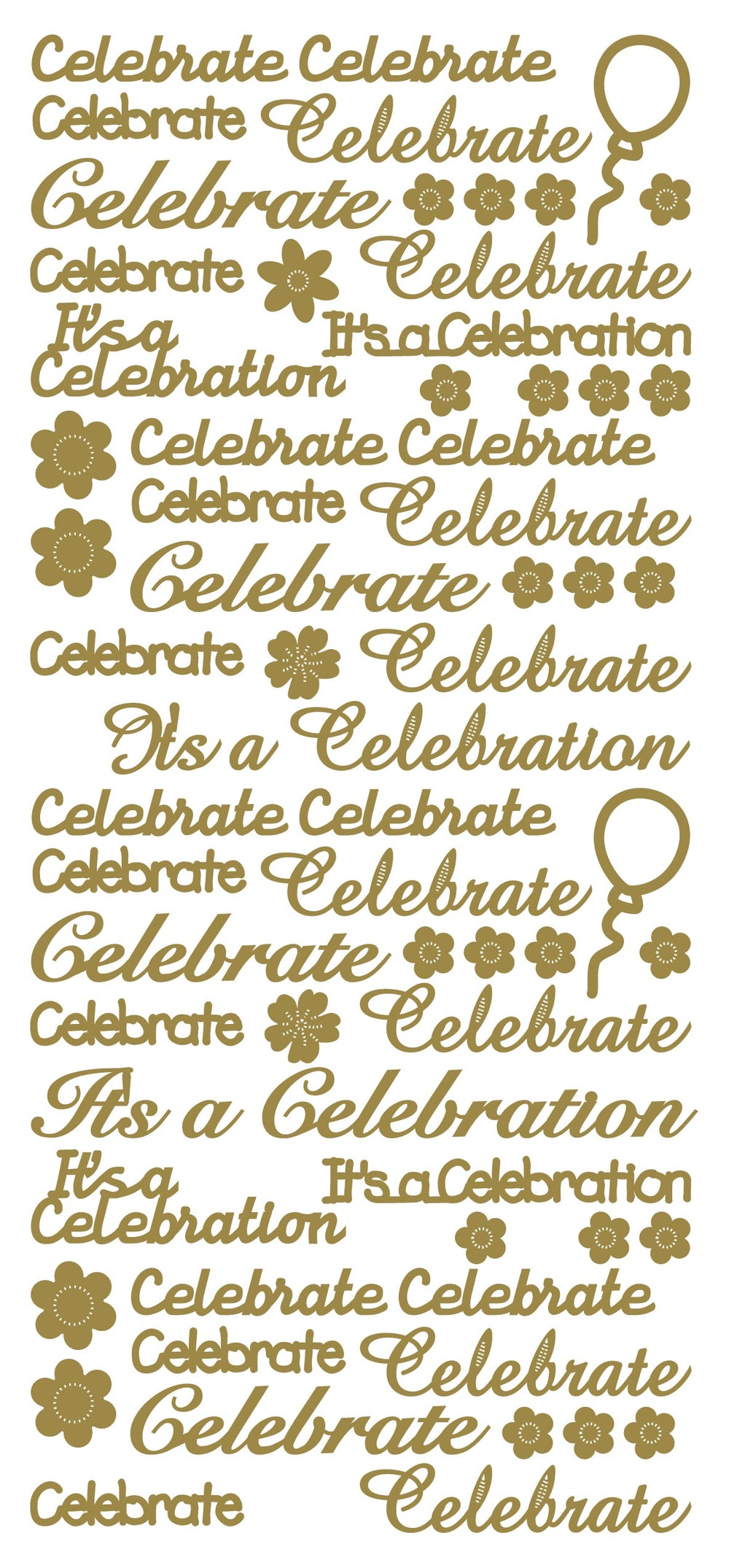 Peel Off Stickers - Celebrate