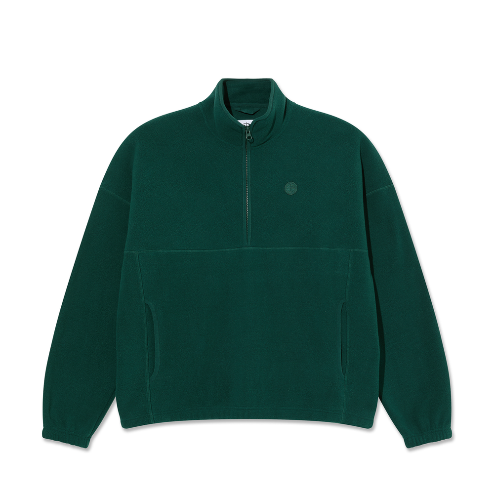Polar Skate Co. 'Ivan' Halfzip Sweatshirt - Dark Emerald