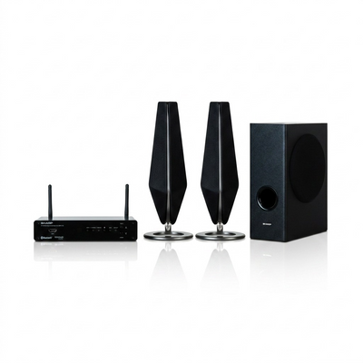 Sharp HT-SPW135 2.1 Channel Home Cinema Soundbar with Wireless Subwoofer and Ambient Lighting (150W RMS)