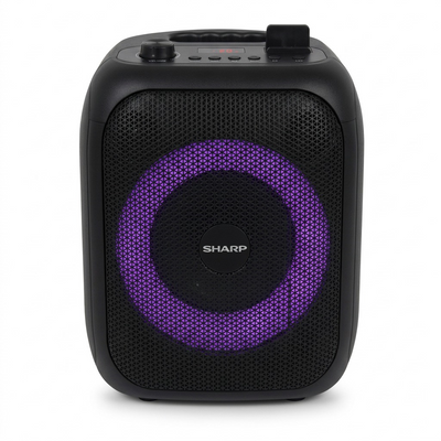 Sharp PS-914 Compact Portable Party Speaker – 20W RMS, Bluetooth 5.3 & LED Lights