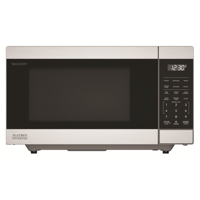 Sharp SMC1174KSC Carousel Countertop Microwave Oven with Inverter Technology – 1.1 cu. ft. 1100W Stainless Steel