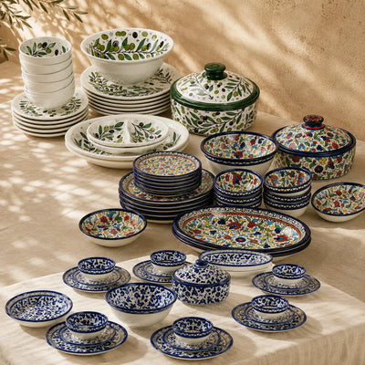 Handcrafted Ceramic Dinnerware Set for 6 – Luxury Tableware Dinner Set & Homeware Decor