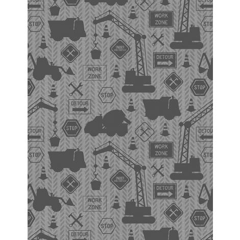 Building Dreams- 1828-82644-999 By Jennifer Pugh - Tonal Gray Construction — Cottage Quilting Ltd.