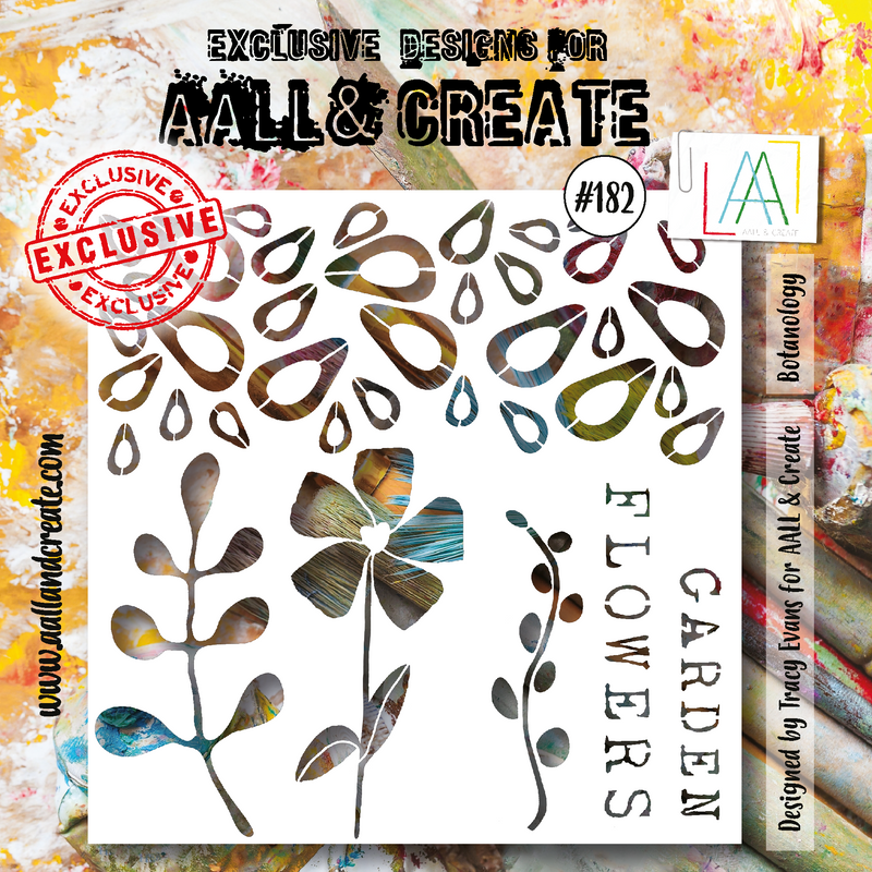 AALL and Create #182 - Pochoir 15x15 cm - Botanologie