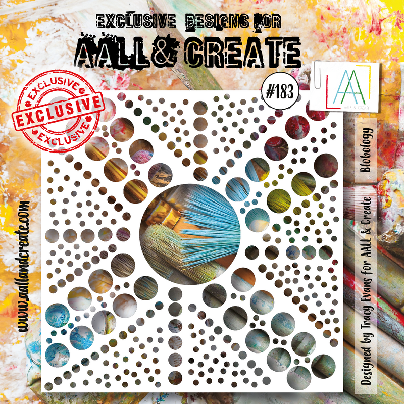 AALL and Create #183 - Pochoir 15x15 cm - Blobologie