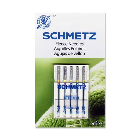 SCHMETZ #1857 Fleece Needles - Combo 75/11 (2), 90/14 (3) — Cottage Quilting Ltd.