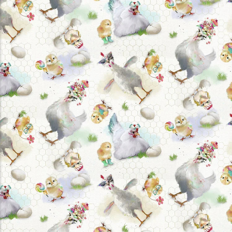 3 Wishes - Connie Haley - Welcome to the Funny Farm Hens — Cottage Quilting Ltd.