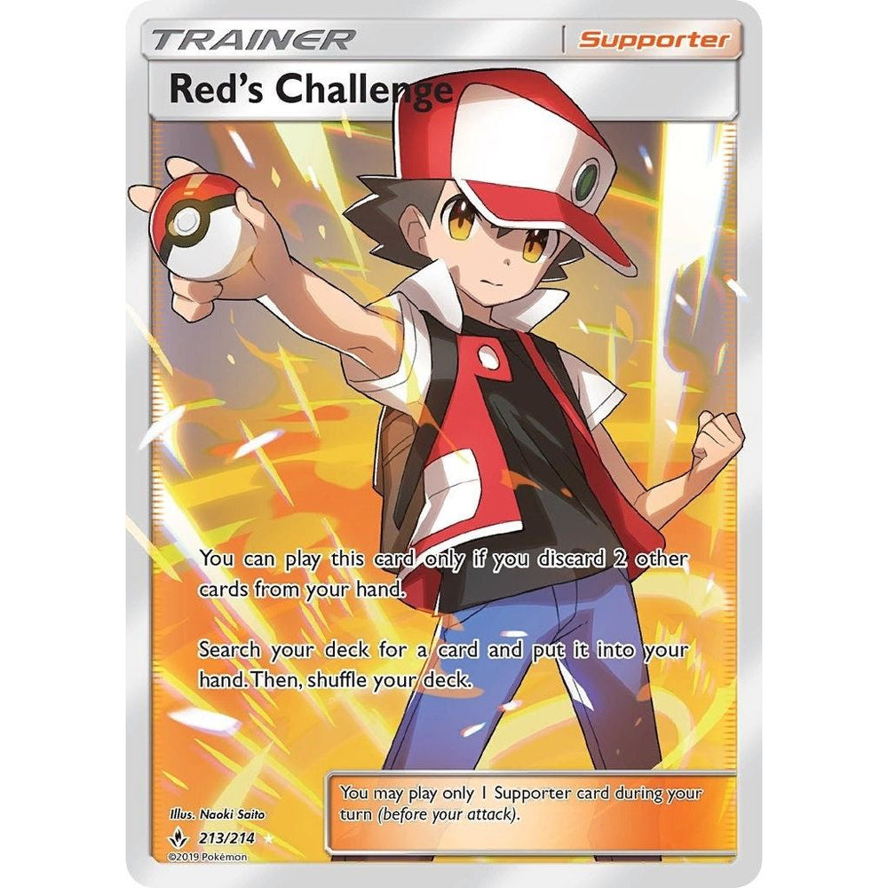 Red's Challenge (Full Art) (213/214) (SM10)