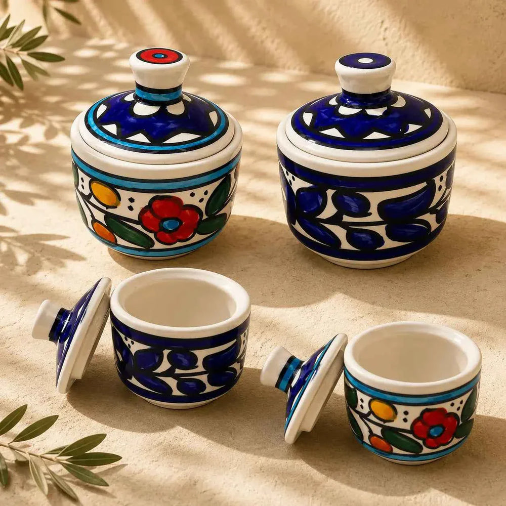 Handmade Ceramic Sugar Bowl with Lid – 7cm