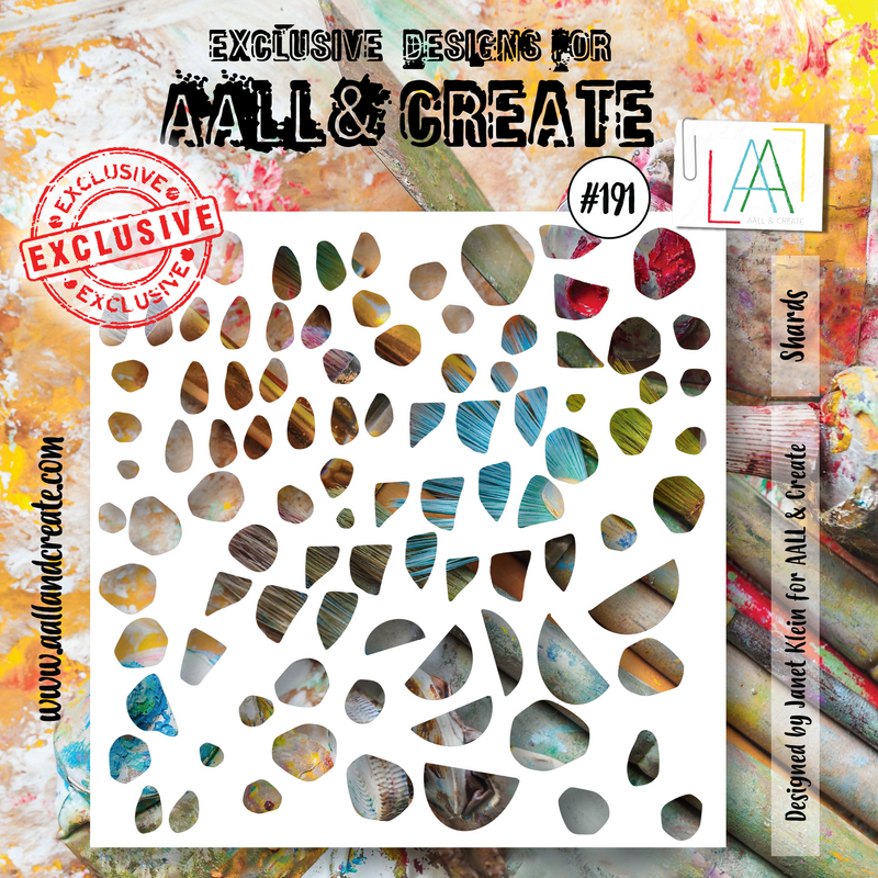AALL et Create #191 - Pochoir 15x15 cm - Éclats
