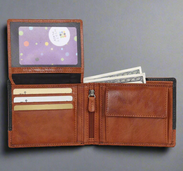 BOL Bi Fold Wallet Black/Brown