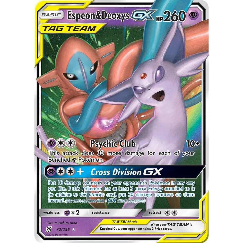 Espeon & Deoxys GX (72/236) (SM11)