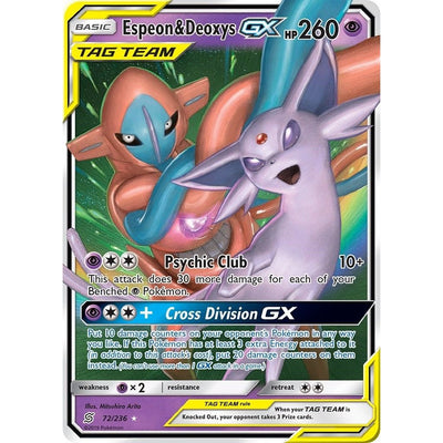 Espeon & Deoxys GX (72/236) (SM11)