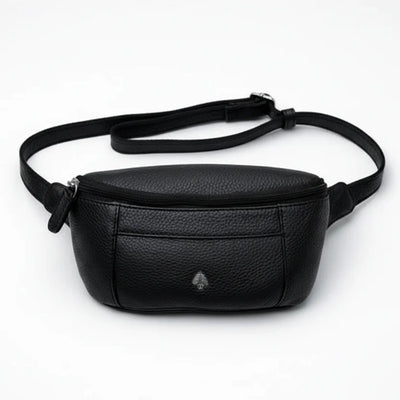 Greenwood Leather Belt Bag. Premium Top-Grain Leather Waist Pack & Crossbody Sling