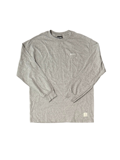 Quintin 'Embroidered Logo' L/S Tee - Grey