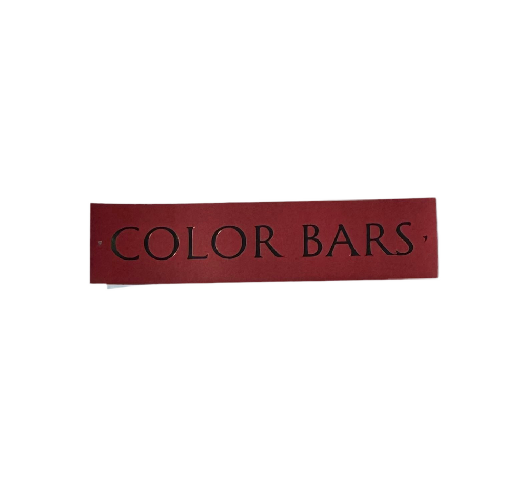 Autocollant "Scripted" Color Bars - Vin Rouge