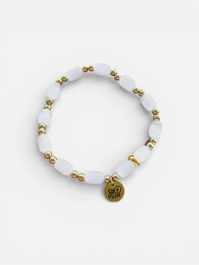 Selenite & Hematite Balance Bracelet