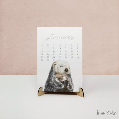 Calendrier de bureau 2027 : Bébé et Maman