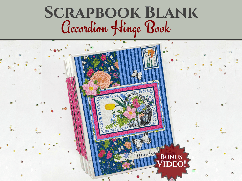 Livre à charnière accordéon CrafTreat 1 - Blanc