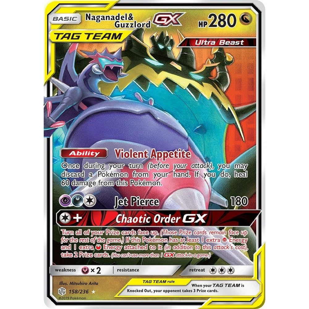 Naganadel & Guzzlord GX (158/236) (SM12)