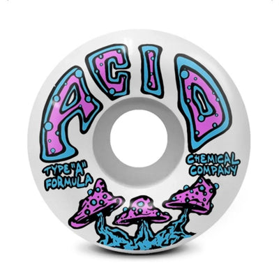 Roues Acid Street 'Shrooms' 99A 52MM - Blanc