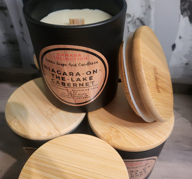 Niagara on the lake cabernet: wood wick candle