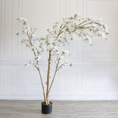 Arbre Artificiel à Fleurs en Pot 8 pi