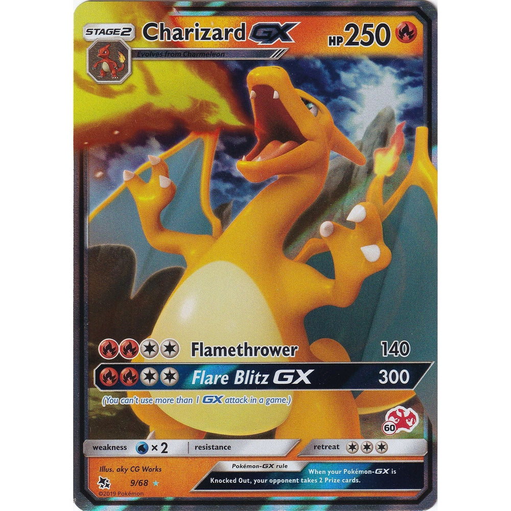 Dracaufeu GX - 9/68 (#60 Dracaufeu Estampé) (009/068) (BTA)