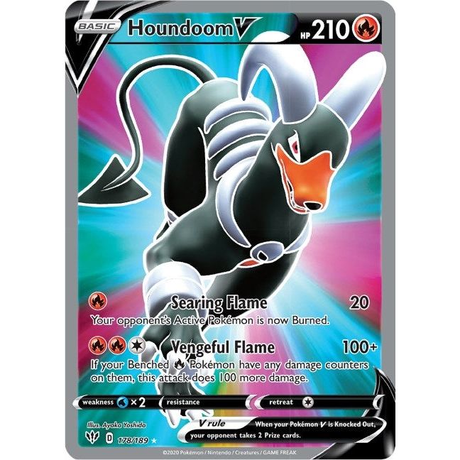 Houndoom V (Full Art) (178/189) (SWSH03)