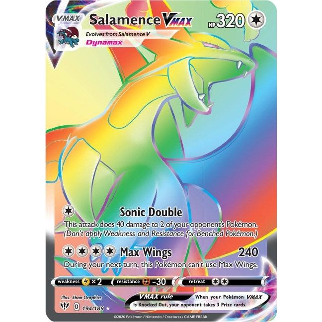 Salamence VMAX (Secret) (194/189) (SWSH03)