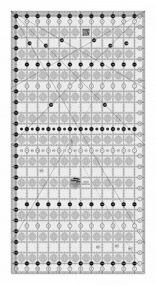 Creative Grids Quilt Ruler 12 1/2in x 24 1/2in — Cottage Quilting Ltd.