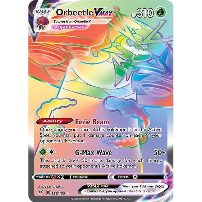 Orbeetle VMAX (Secret) (186/185) (SWSH04)