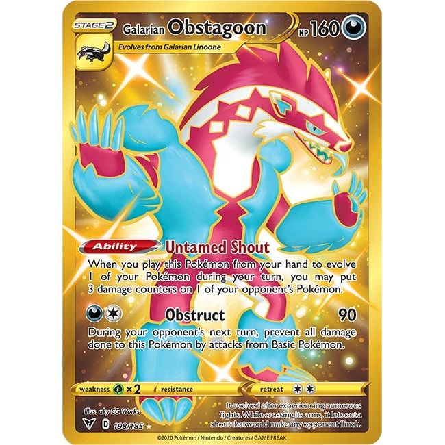 Galarian Obstagoon (Secret) (198/185) (SWSH04)
