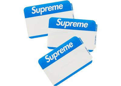 Supreme x C-Line Écussons Nom - Bleu (Paquet de 100)