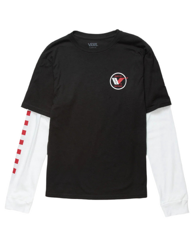 T-shirt à manches longues Vans 'Sk8 Hi Octane' Twofer - Noir (ENFANTS)