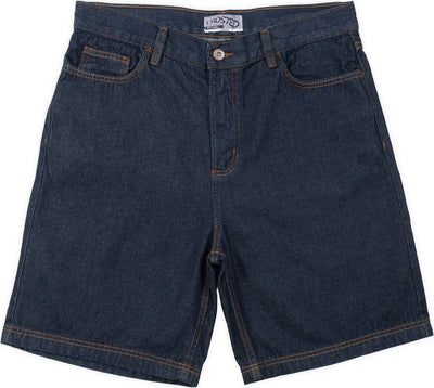 Frosted Skateboards 'Wavy' Baggy Jeans Shorts - Selvedge Blue