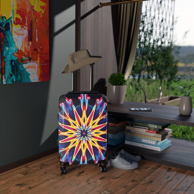 Valise cabine Kaleidoscope Star — Bagage de voyage Mandala coloré