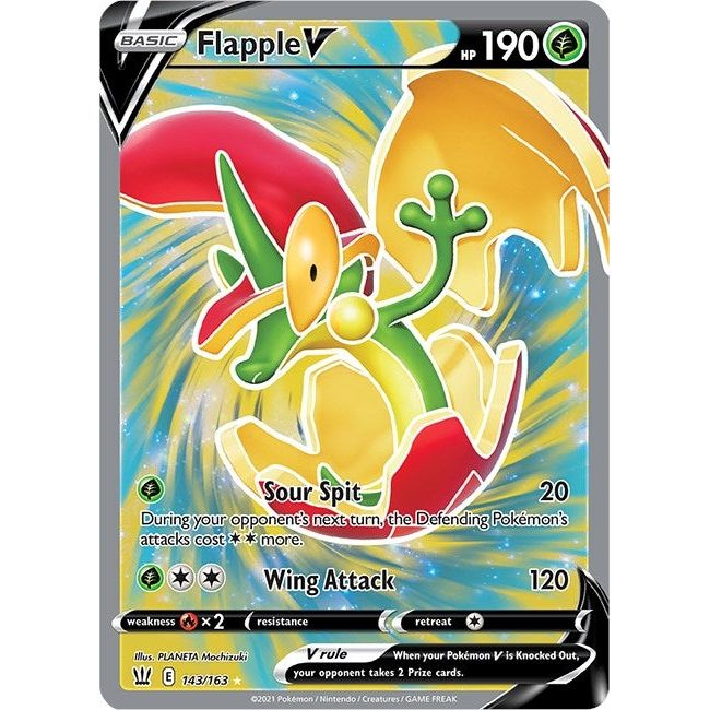 Flapple V (Full Art) (143/163) (SWSH05)