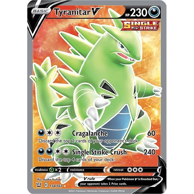 Tyranitar V (Full Art) (154/163) (SWSH05)