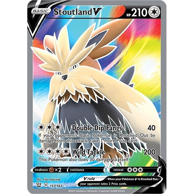 Stoutland V (Full Art) (157/163) (SWSH05)