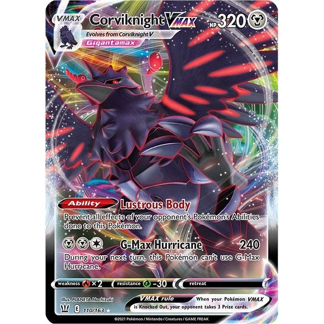 Corviknight VMAX (110/163) (SWSH05)