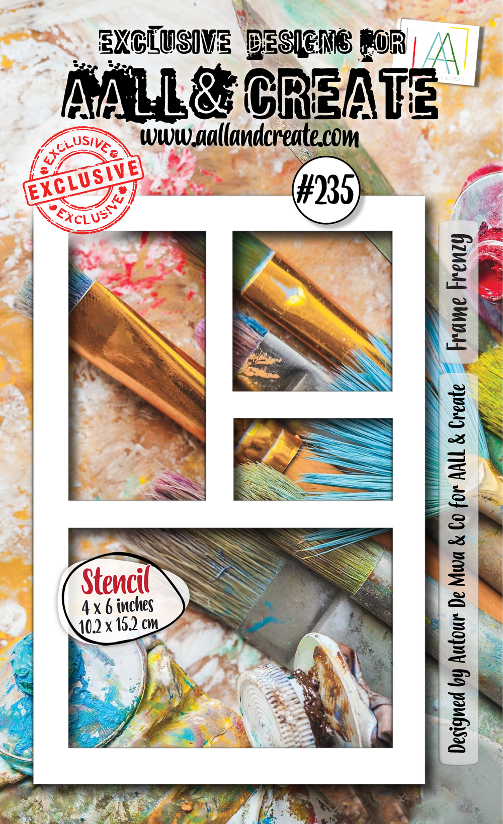 AALL and Create - Pochoir 6"x4" - Frame Frenzy