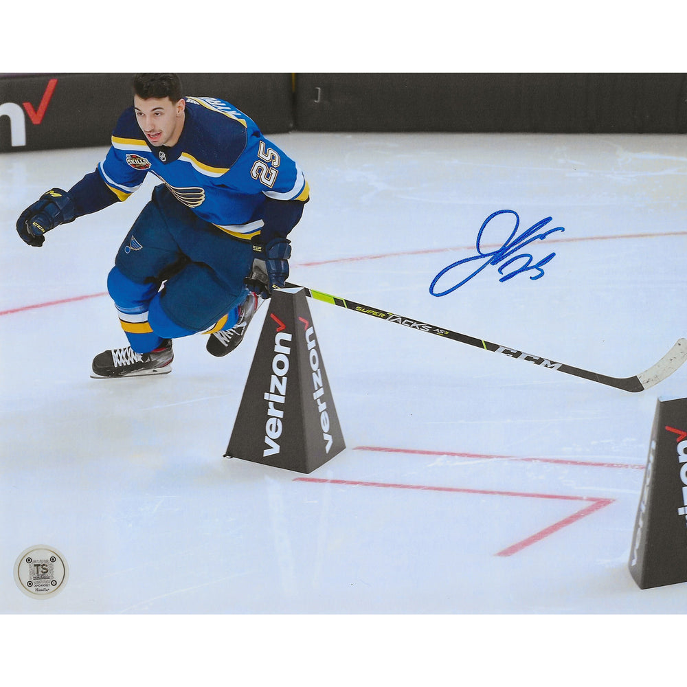 Photo 8x10 de Jordan Kyrou dédicacée - Concours d'habiletés des étoiles 2022 - Patineur le plus rapide